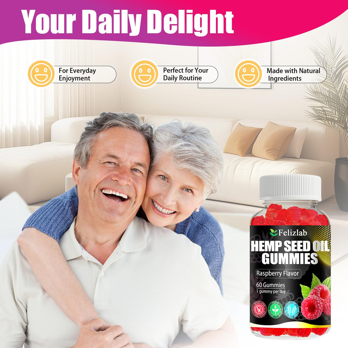 Felizlab gummies au chanvre, ingrédients naturels