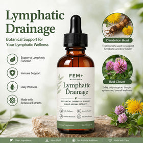FEM+ Nutrition Gouttes de Drainage Lymphatique 1012g bouteille avec goutteur