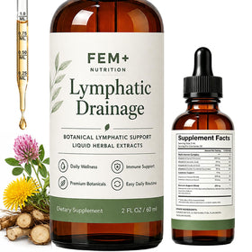 FEM+ Nutrition Gouttes de Drainage Lymphatique 1012g vue avant