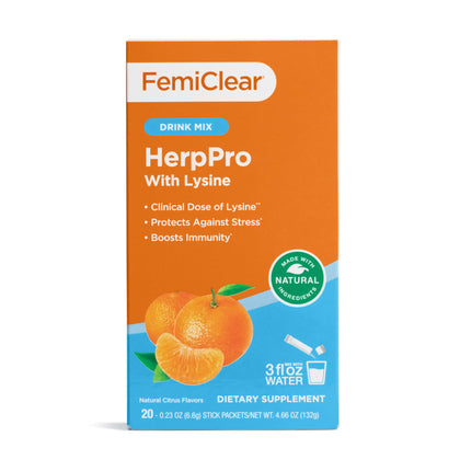 FemiClear Mélange à Boire HerpPro 20 Sachets vue de face
