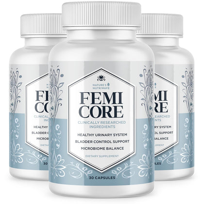 FemiCore Nature’s NutriWave capsule botanique et probiotique vue de face
