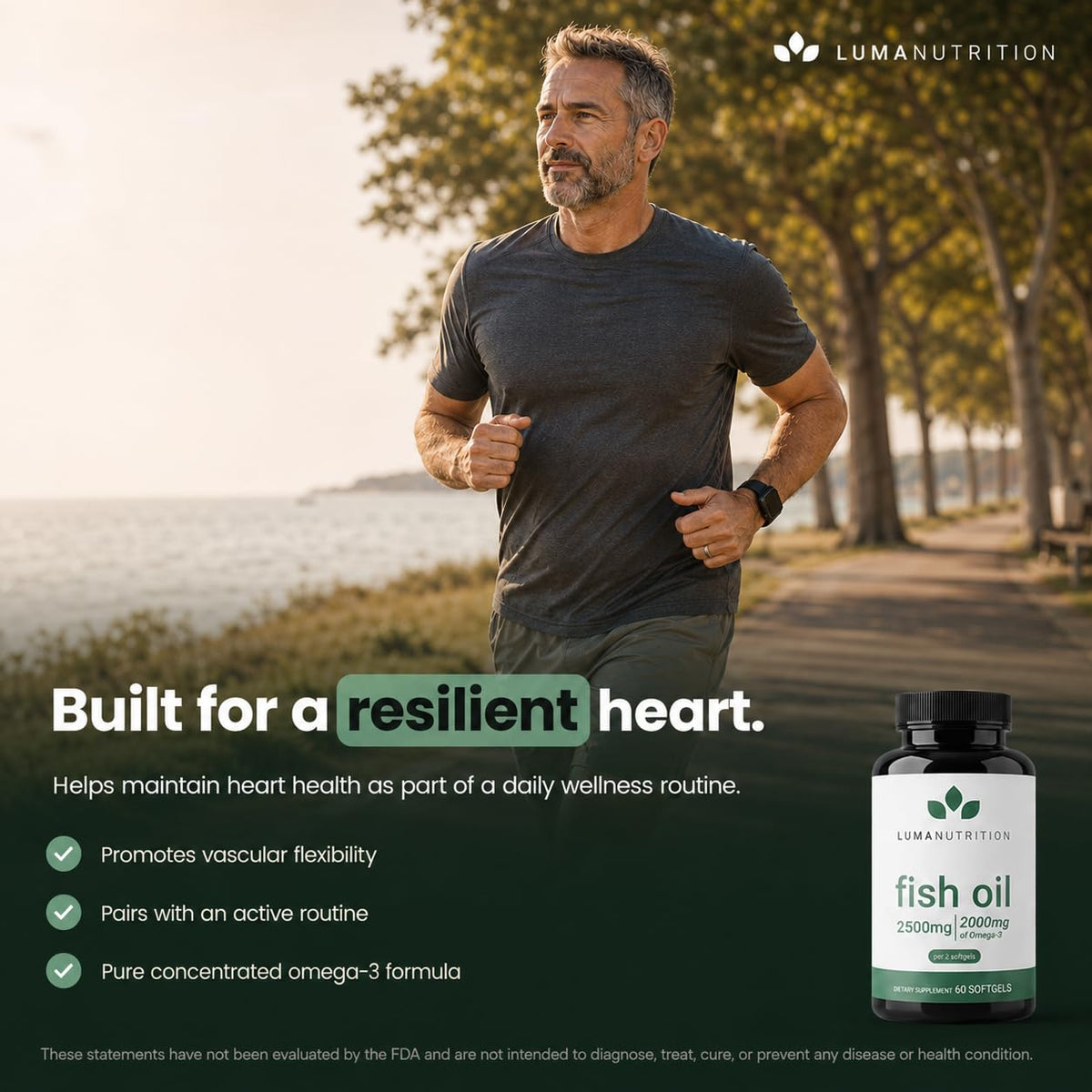 Femme prenant une capsule molle Omega 3 Luma Nutrition