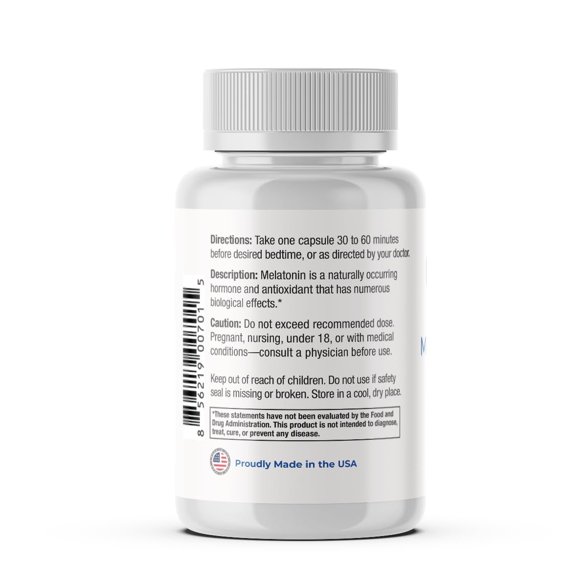 Femme se préparant pour la nuit avec Mélatonine 60 mg