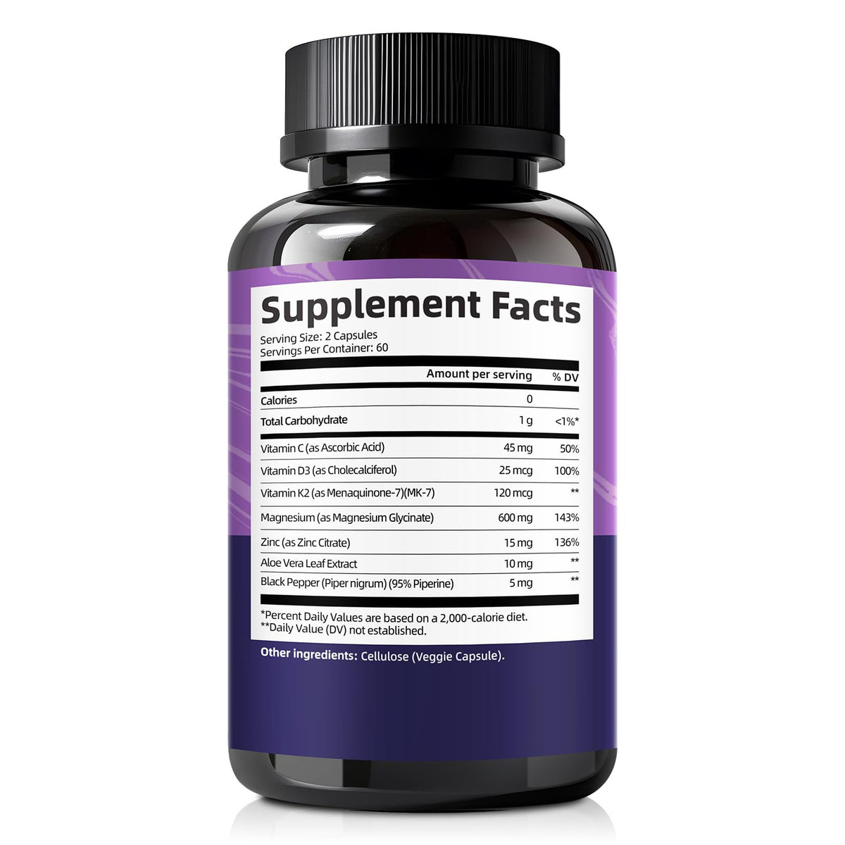 Femmetra 7-en-1 Magnésium Glycinate 600mg 120 capsules à côté d'autres compléments