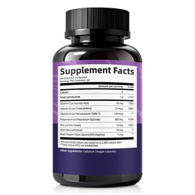 Femmetra 7-en-1 Magnésium Glycinate 600mg 120 capsules à côté d'autres compléments