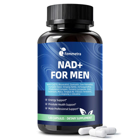 Femmetra Compléments Alimentaires NAD+ avec Saw Palmetto, vue de face