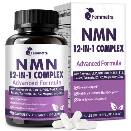 Femmetra Ultra NMN 1 000 mg boîte avant vue