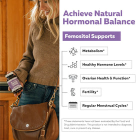Femositol® capsules sur une surface blanche