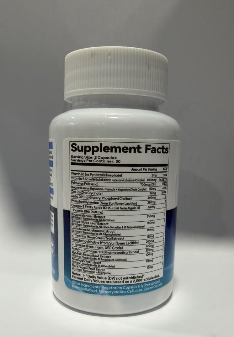Fenolutra capsules nootropiques avec un fond neutre