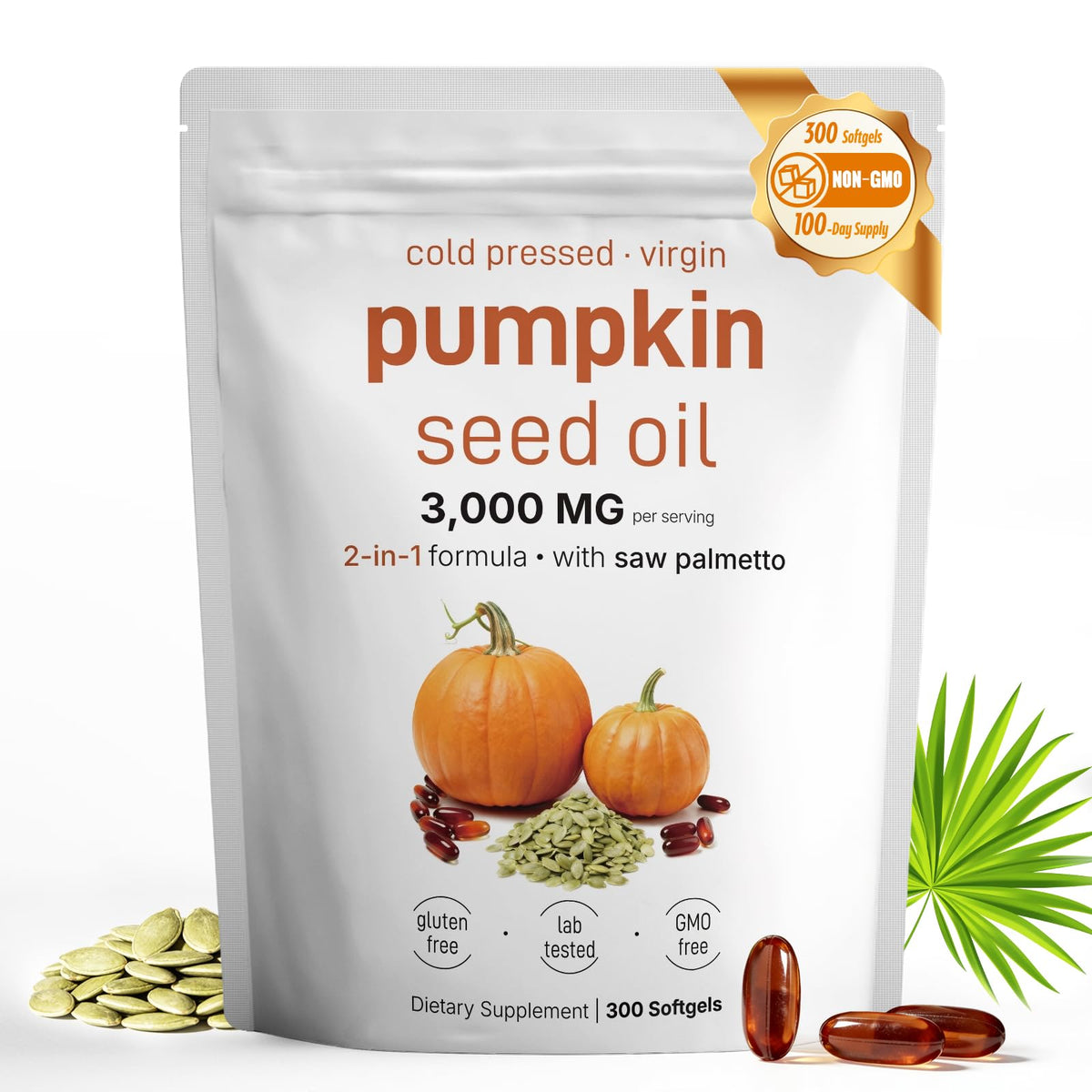 Fenolutra Huile de Pépin de Citrouille 3000mg gélules softgels