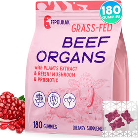 Fepoukak 180 gummies de complément alimentaire pour femmes, sachet ouvert