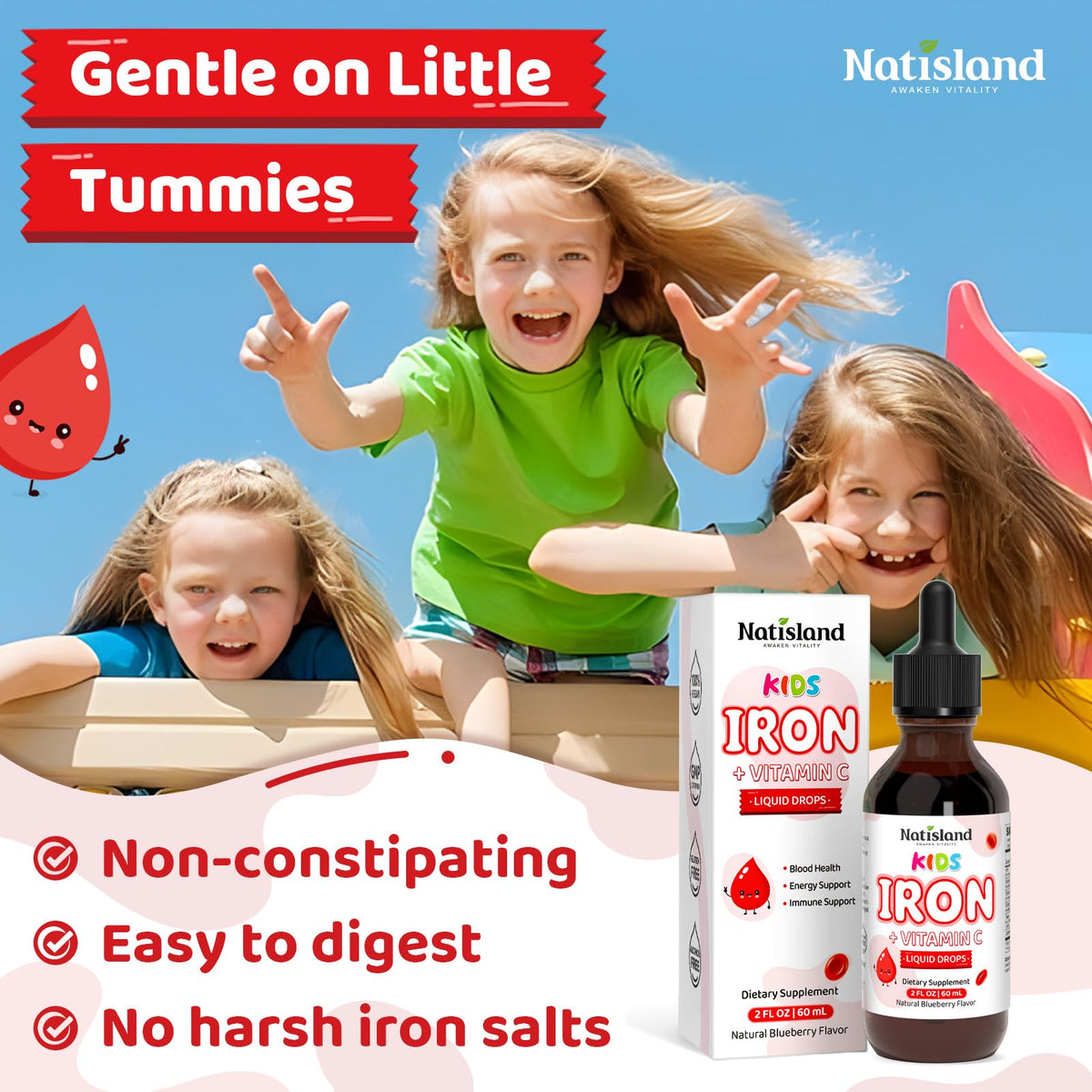 Fer liquide NATISLAND avec cuillère doseuse