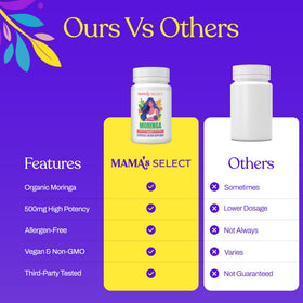Fermeture de l'emballage des capsules de Moringa Bio Mama's Select