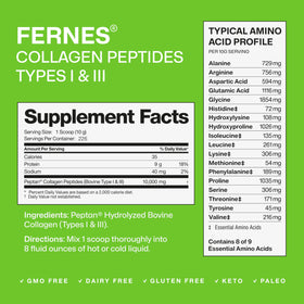 Fernes Collagène en Poudre 5 LB dose de 10g dans une cuillère