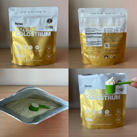 Fernes poudre de colostrum bovin entier 100g vue de côté
