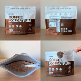Fernes Poudre de Colostrum de Café 109g, mélange dans un smoothie