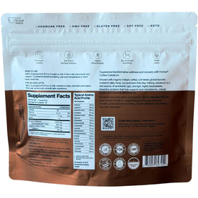 Fernes Poudre de Colostrum de Café 109g, vue arrière avec informations nutritionnelles
