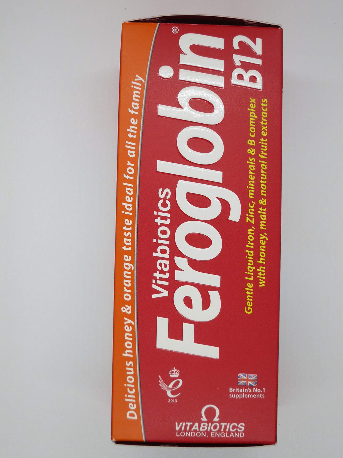 Feroglobin Vitabiotics 200ml avec verre prêt à être consommé