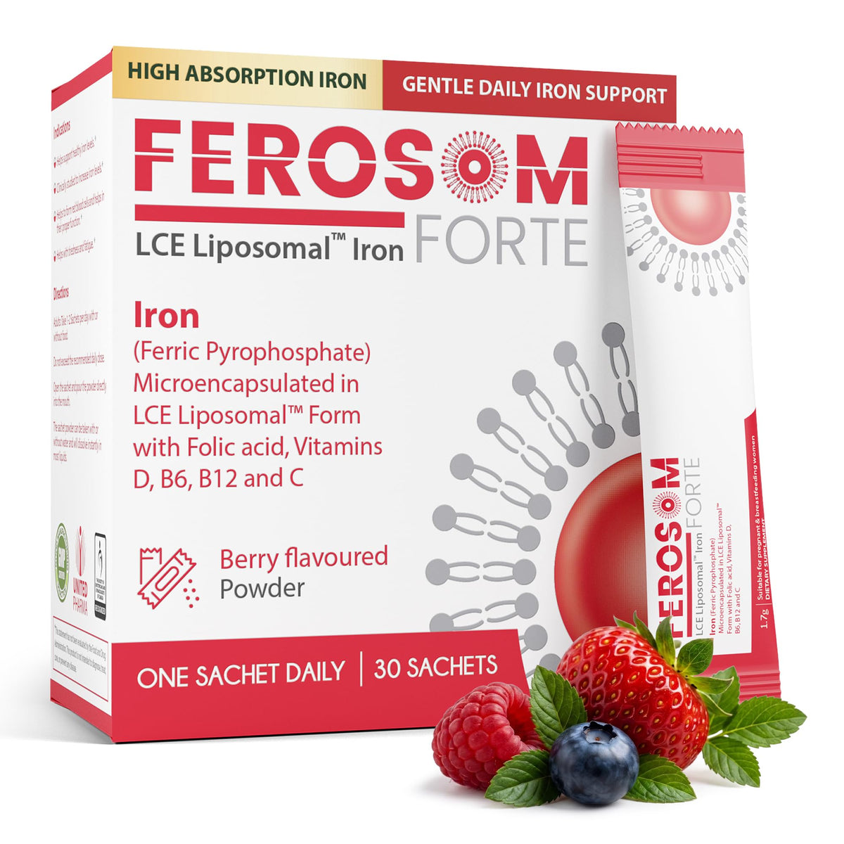 FEROSOM FORTE Poudre de Fer Liposomale 21 mg sachet individuel