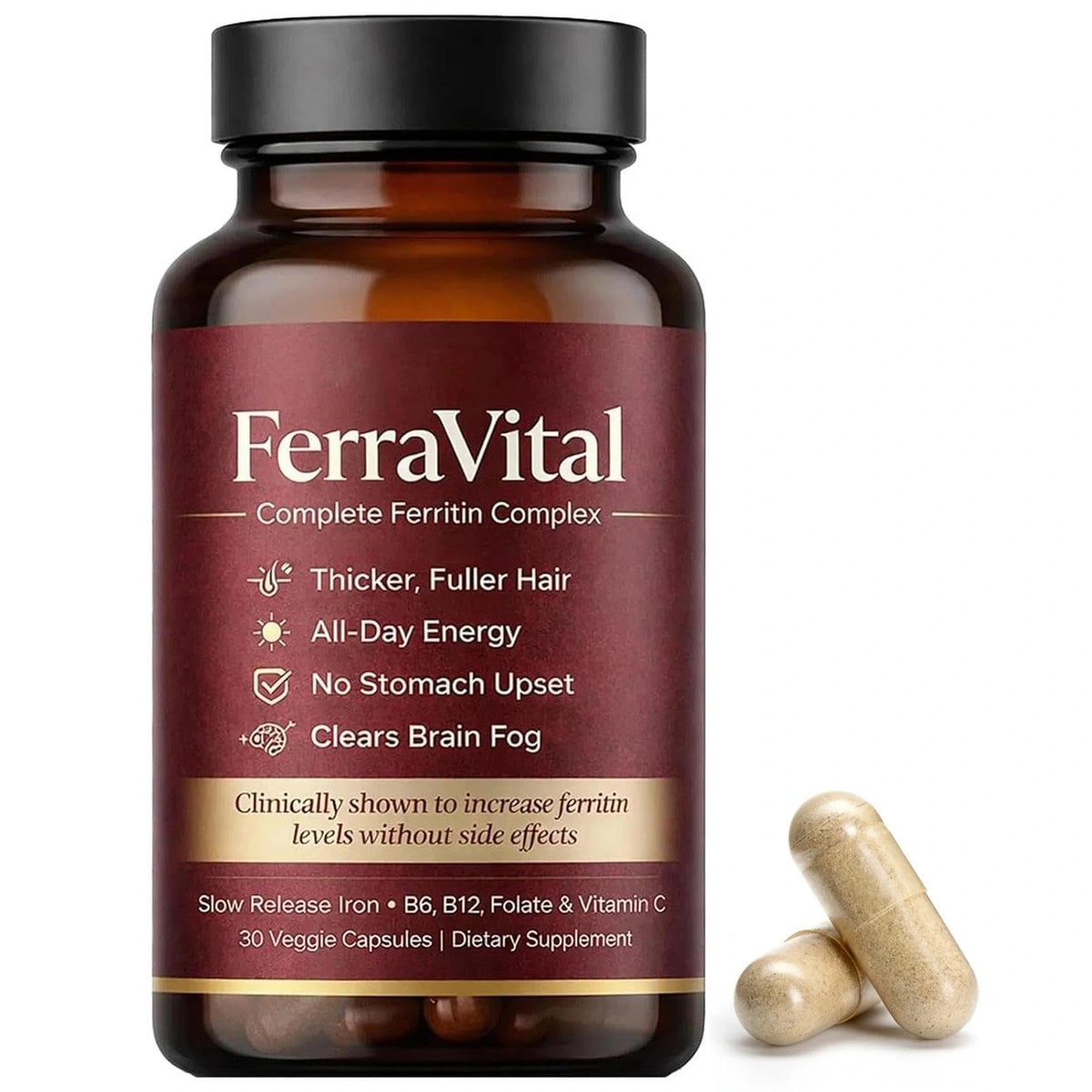 FerraVital Complément Alimentaire Fer 60 Capsules vue de face