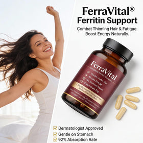 FerraVital Fer Glycinate capsules sur une table