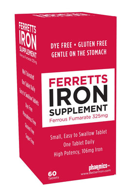 Ferretts Complément Alimentaire en Fer 106mg bouteille vue de face