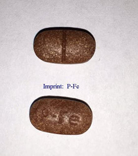 Ferretts Fer Fumarate 325mg comprimés avec un verre d'eau