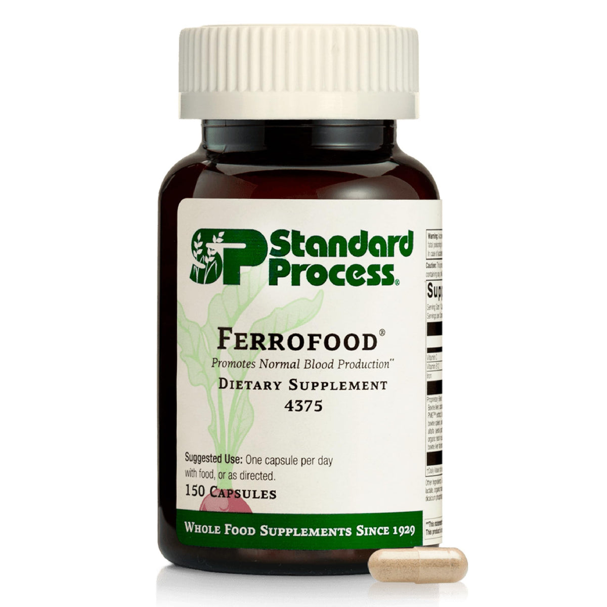 Ferrofood Standard Process 150 capsules vue de face