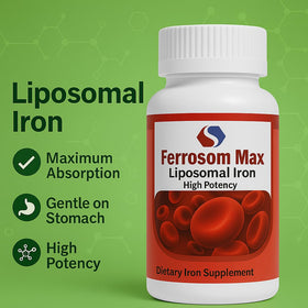 Ferrosom Max Complément Alimentaire Fer Liposomal 60 Capsules avec d'autres compléments alimentaires