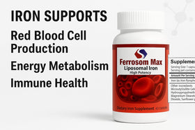 Ferrosom Max Complément Alimentaire Fer Liposomal 60 Capsules vue de dos