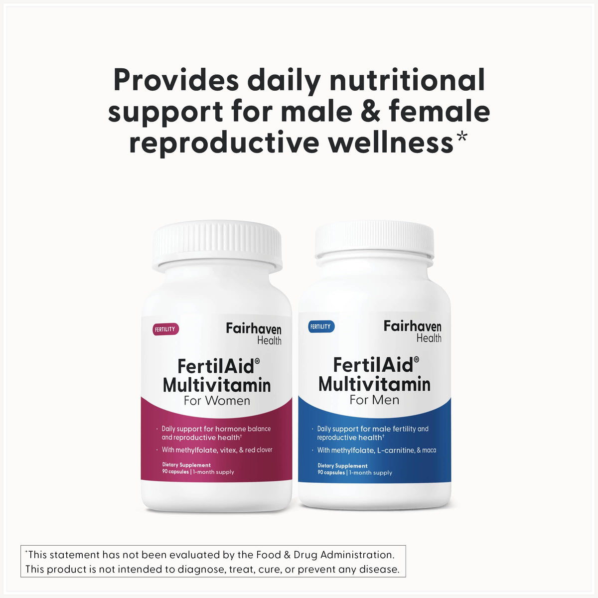 FertilAid pour Femmes, capsules à l'intérieur de la boîte