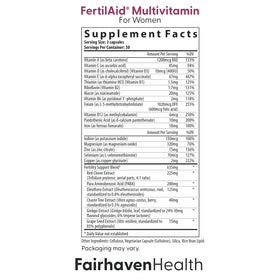 FertilAid pour Femmes, vue de côté de l'emballage