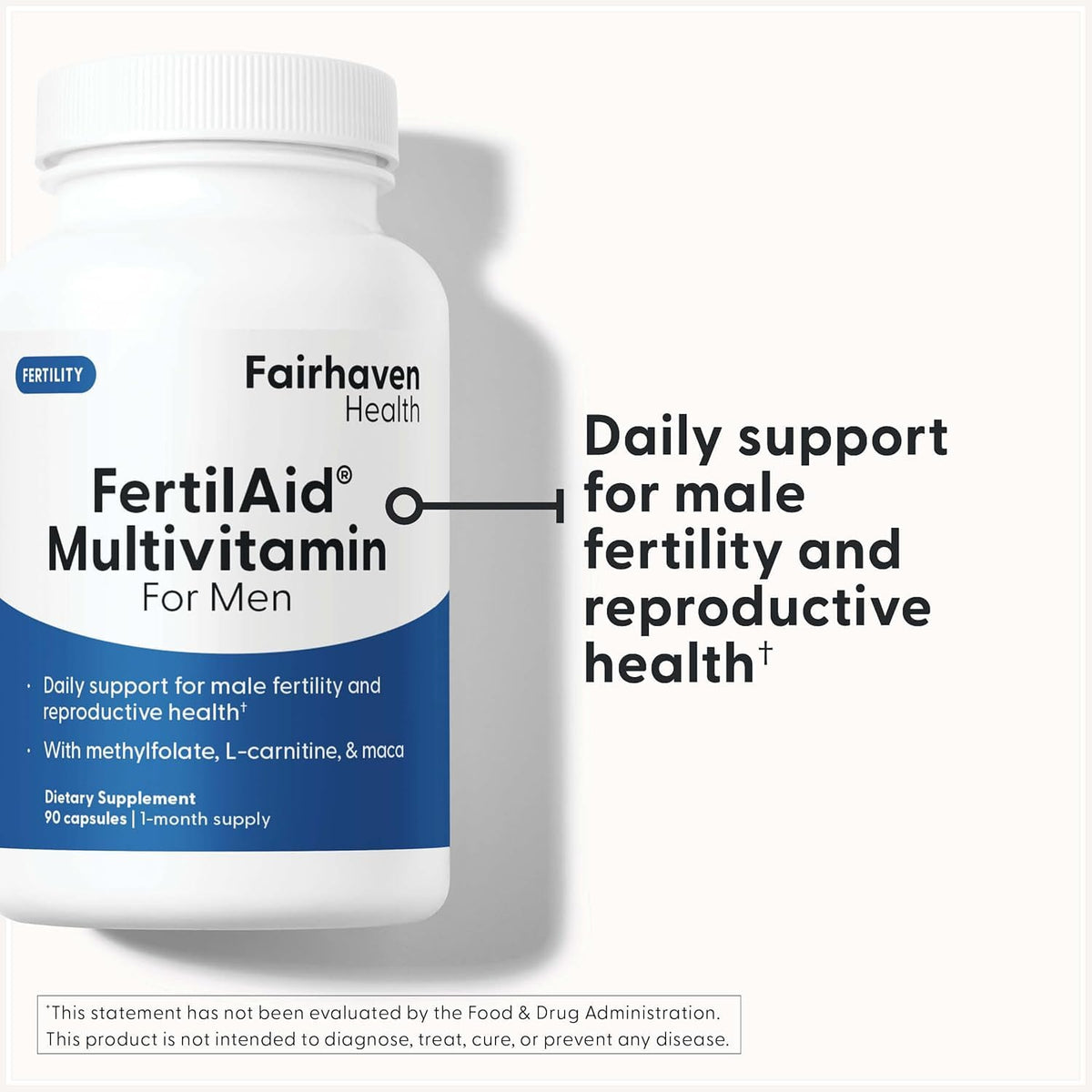FertilAid pour Hommes, étiquette avec ingrédients