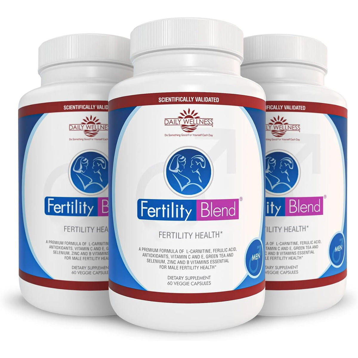 Fertility Blend complément alimentaire homme 90 capsules en bouteille