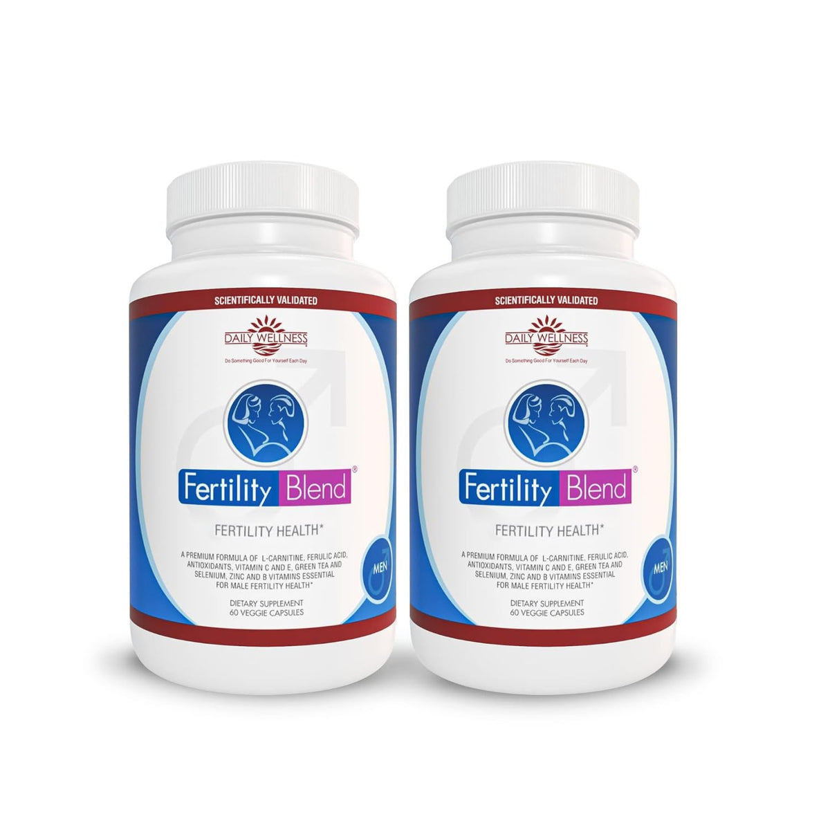 Fertility Blend complément alimentaire pour hommes en flacon de 90 capsules