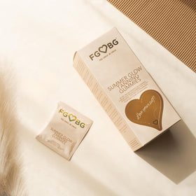 FGBG Gummies d'Été Glow ananas, noix de coco et fraise en gros plan