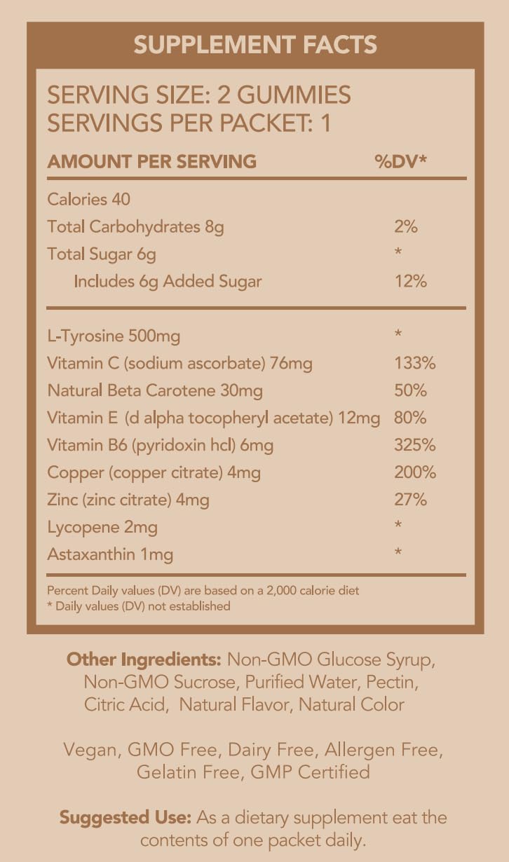 FGBG Gummies d'Été Glow en présentation sur une table