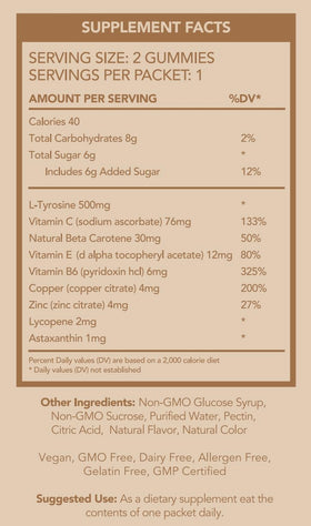 FGBG Gummies d'Été Glow en présentation sur une table