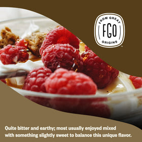 FGO Poudre d'ashwagandha bio 481g avec une cuillère en bois