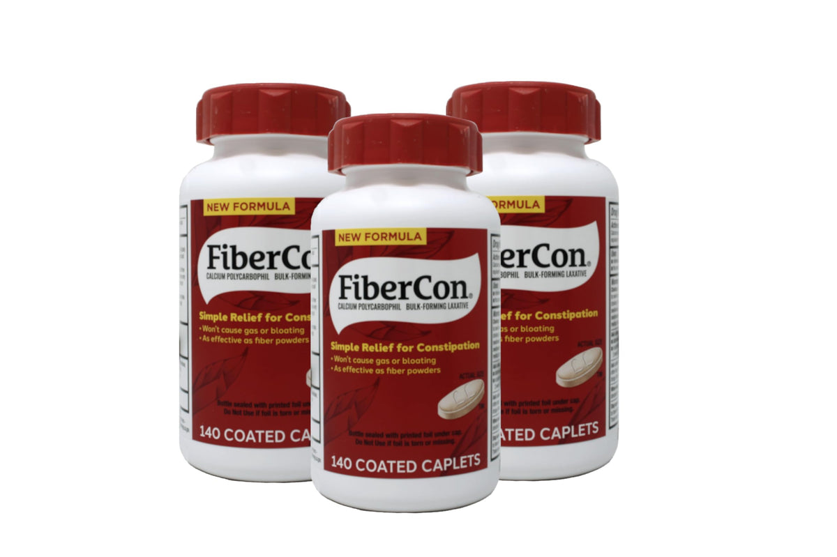 Fibercon Complément Alimentaire 140 Comprimés Pack de 3 vue avant