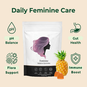 Fibetrue gummies probiotiques femme gummies dans une main