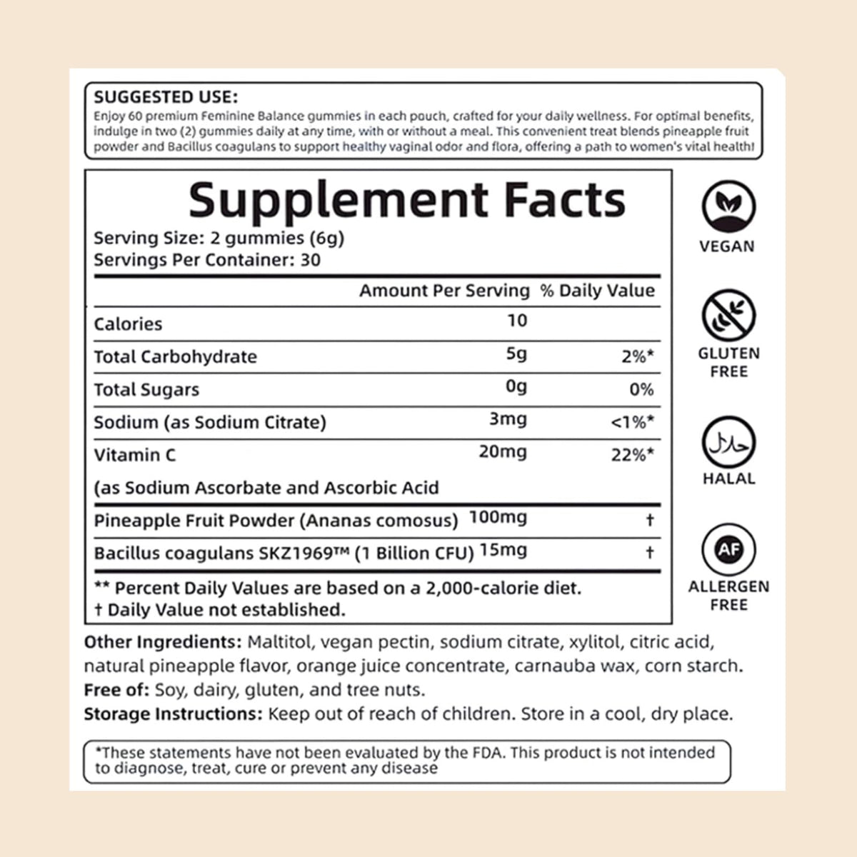 Fibetrue gummies probiotiques femme pot ouvert avec gummies visibles