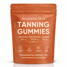 Fibosara Gummies de Bronzage Savanna, boîte de 60 gummies au goût pastèque