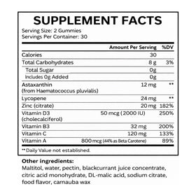 Fibosara Gummies de Bronzage Savanna, gummies de pastèque présentés dans une main