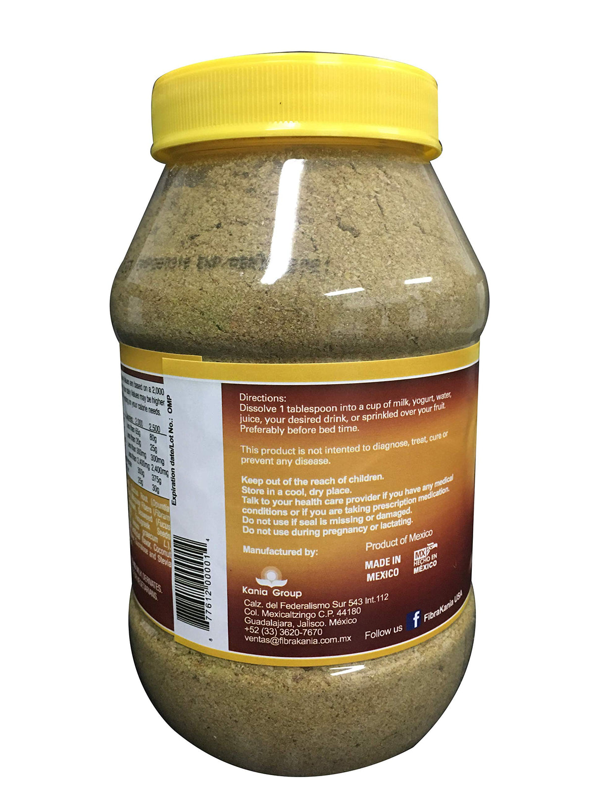 Fibra Kania Ananas Coco 703g sur une table de cuisine