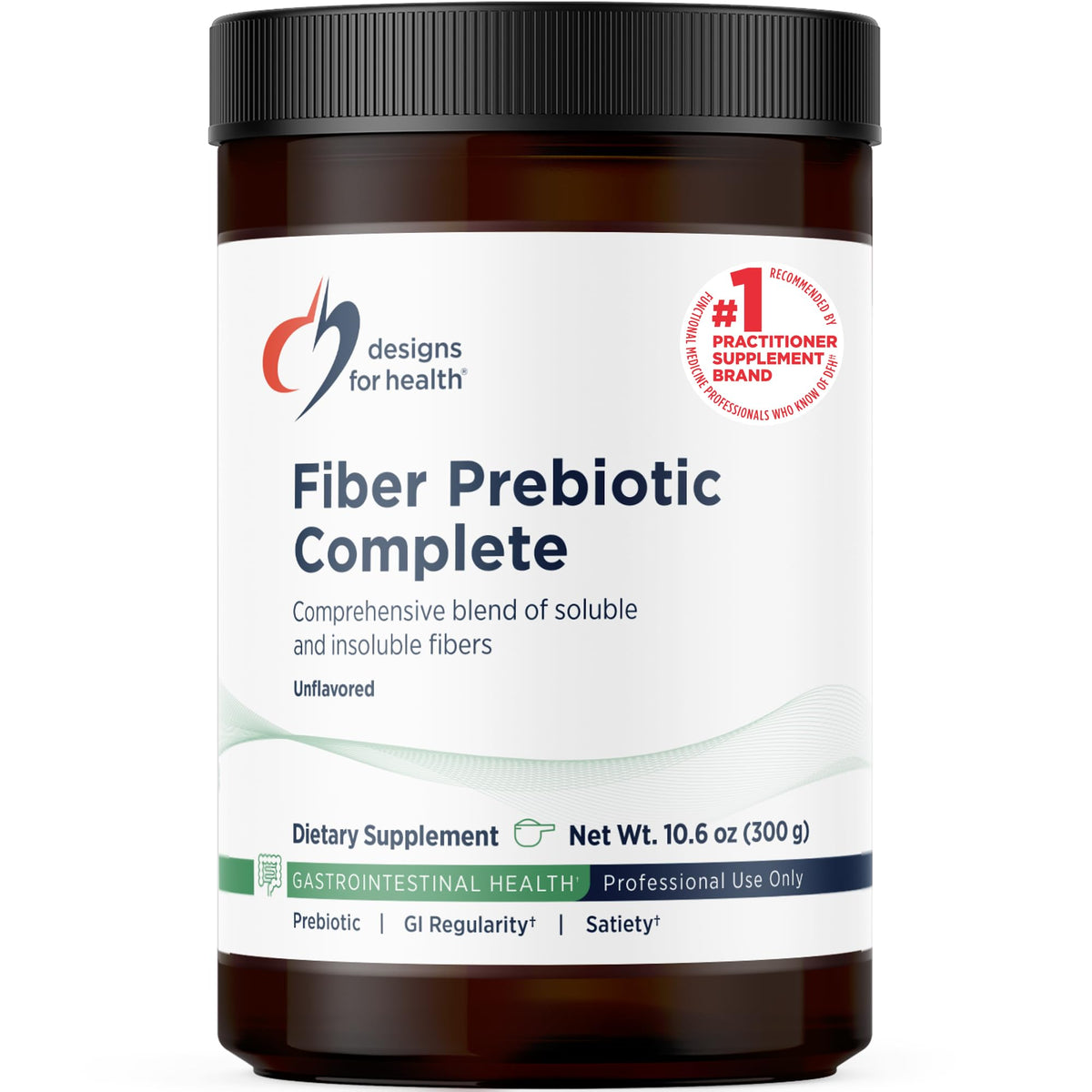 Fibre Prébiotique Complet Designs for Health vue avant, emballage