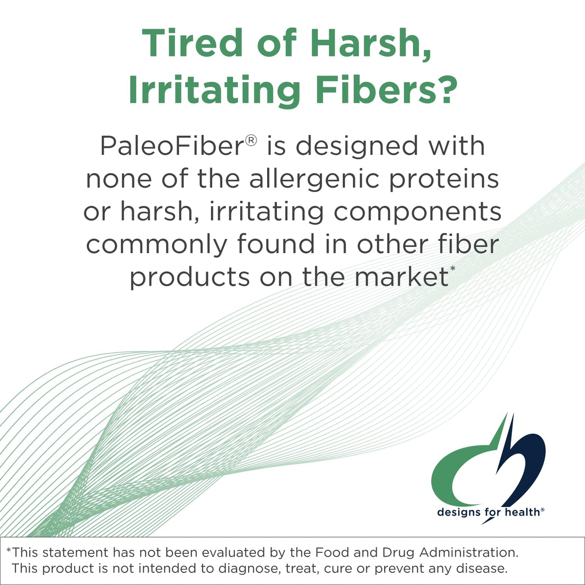 Fibre Prébiotique Complet Designs for Health vue de côté