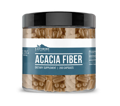 Fibres d'Acacia Earthborn Elements 200 capsules vue avant