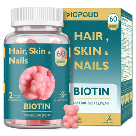Ficpoud Gummies Biotine 60 unités, vue de face
