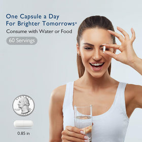 Ficpoud Neurobella Eye Formula 16-in-1 gélules avec verre d'eau